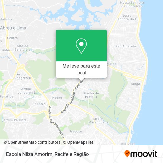Escola Nilza Amorim mapa