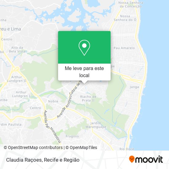 Claudia Raçoes mapa