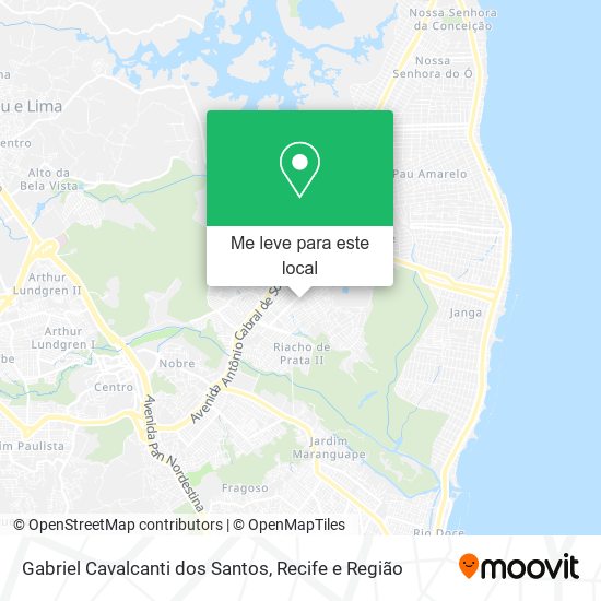 Gabriel Cavalcanti dos Santos mapa