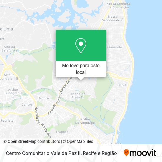 Centro Comunitario Vale da Paz II mapa