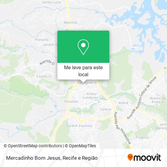 Mercadinho Bom Jesus mapa