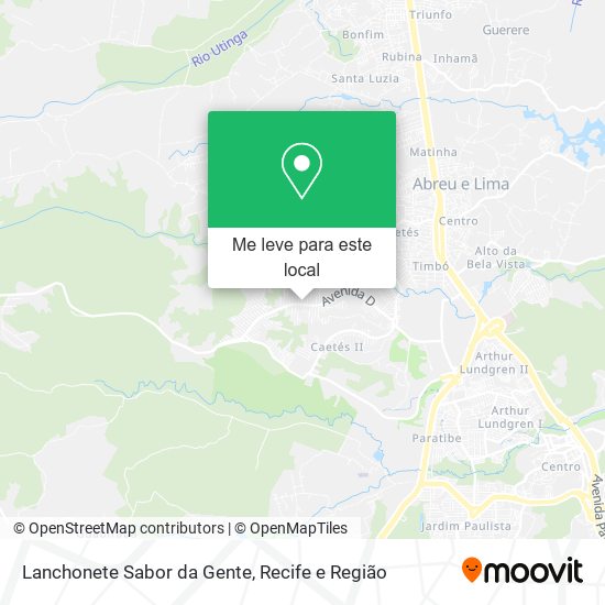 Lanchonete Sabor da Gente mapa