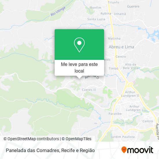 Panelada das Comadres mapa