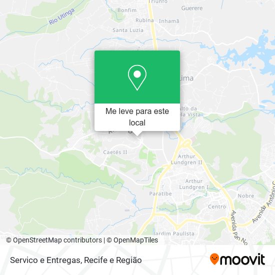 Servico e Entregas mapa