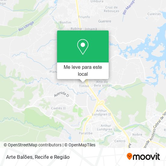 Arte Balões mapa