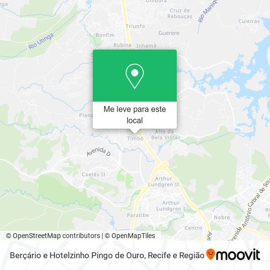 Berçário e Hotelzinho Pingo de Ouro mapa