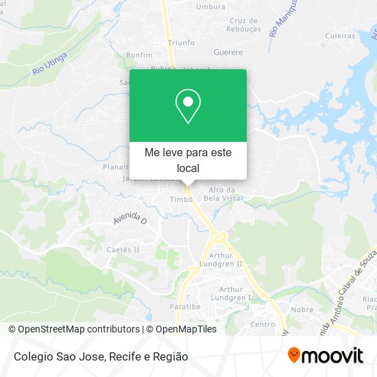 Colegio Sao Jose mapa