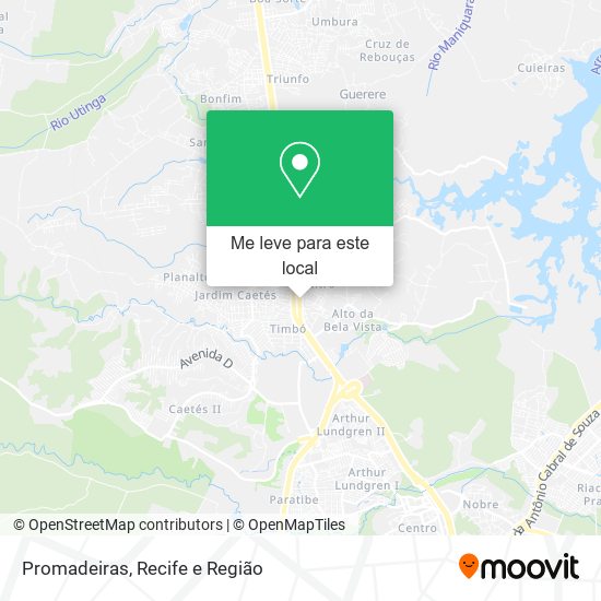 Promadeiras mapa