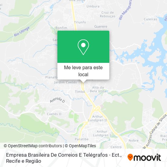 Empresa Brasileira De Correios E Telégrafos - Ect. mapa