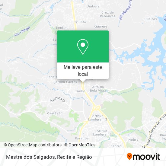 Mestre dos Salgados mapa