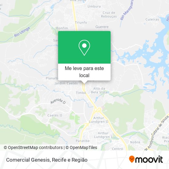 Comercial Genesis mapa