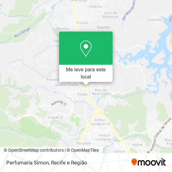 Perfumaria Simon mapa
