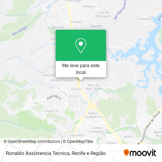 Ronaldo Assistencia Tecnica mapa