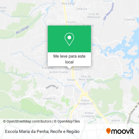 Escola Maria da Penha mapa