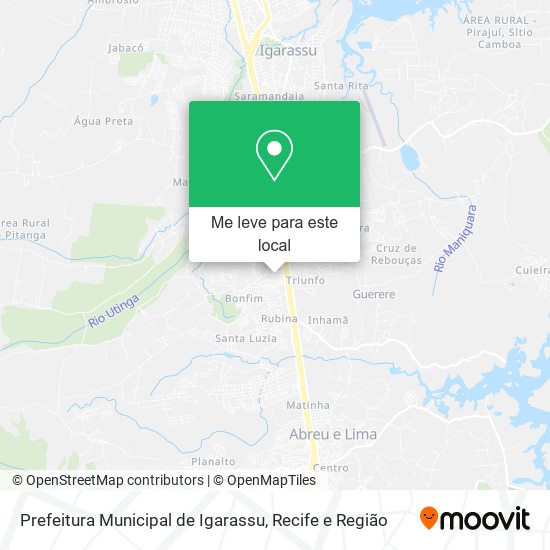 Prefeitura Municipal de Igarassu mapa