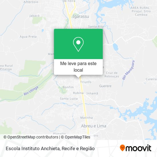 Escola Instituto Anchieta mapa