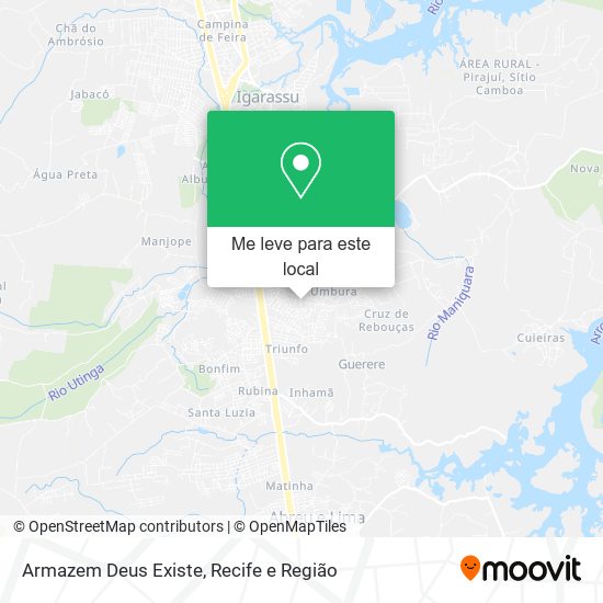 Armazem Deus Existe mapa