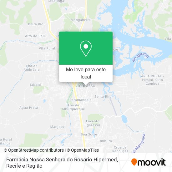 Farmácia Nossa Senhora do Rosário Hipermed mapa