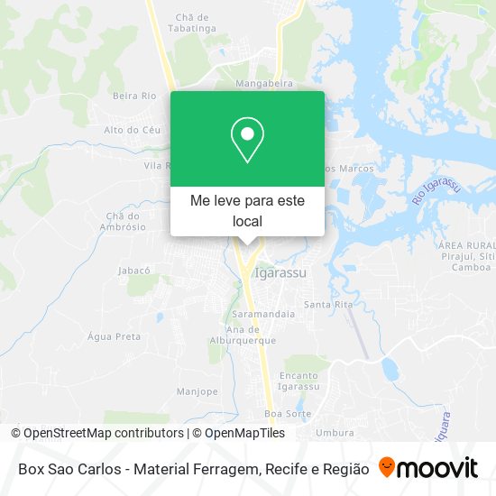 Box Sao Carlos - Material Ferragem mapa