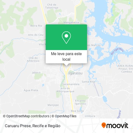 Caruaru Prese mapa