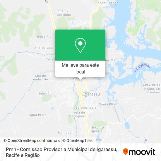 Pmn - Comissao Provisoria Municipal de Igarassu mapa