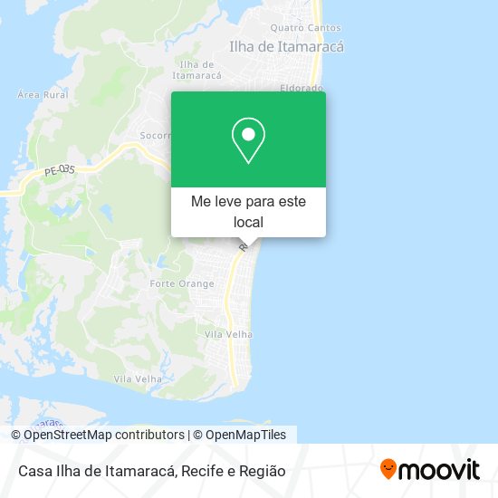 Casa Ilha de Itamaracá mapa