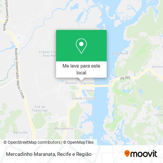 Mercadinho Maranata mapa