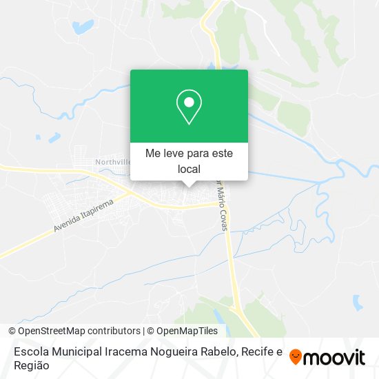 Escola Municipal Iracema Nogueira Rabelo mapa