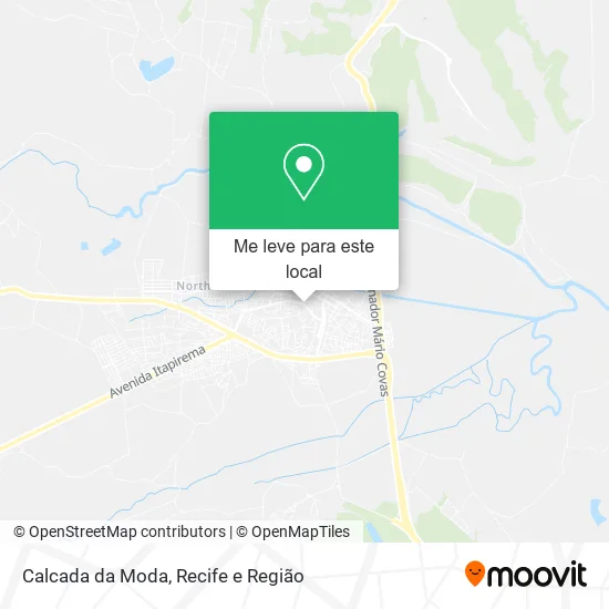 Calcada da Moda mapa