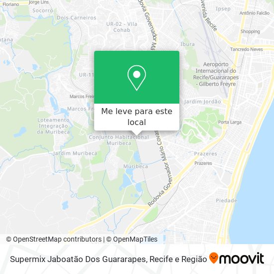 Supermix Jaboatão Dos Guararapes mapa