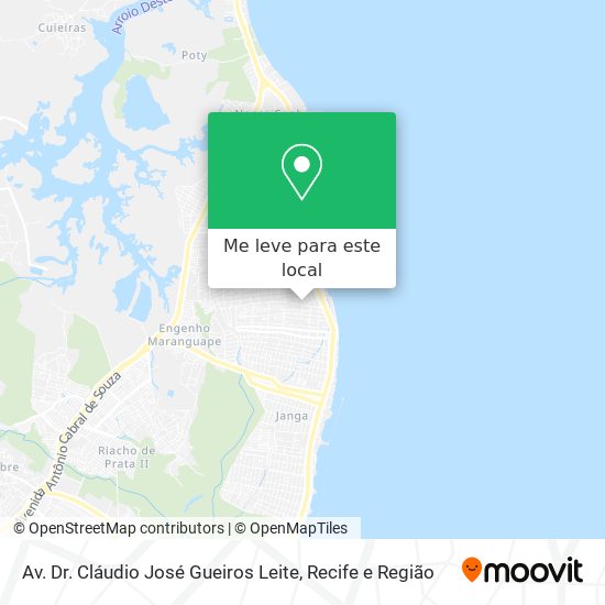 Av. Dr. Cláudio José Gueiros Leite mapa
