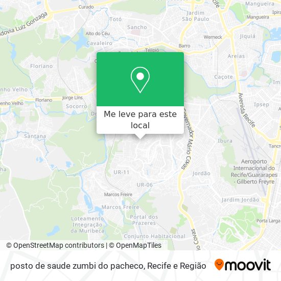 posto de saude zumbi do pacheco mapa