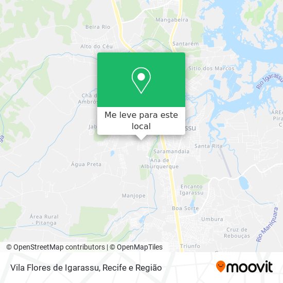 Vila Flores de Igarassu mapa