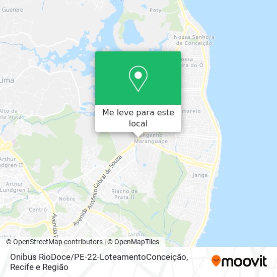 Onibus RioDoce / PE-22-LoteamentoConceição mapa