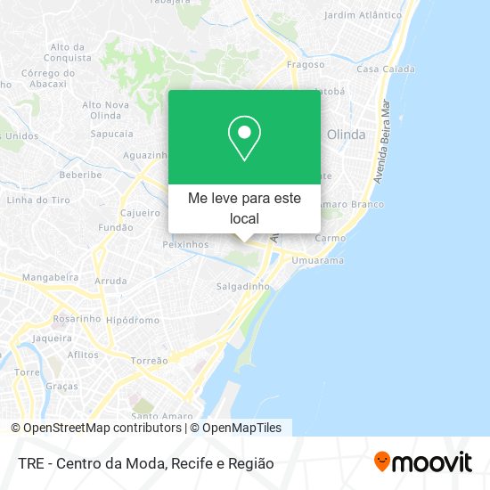 TRE - Centro da Moda mapa