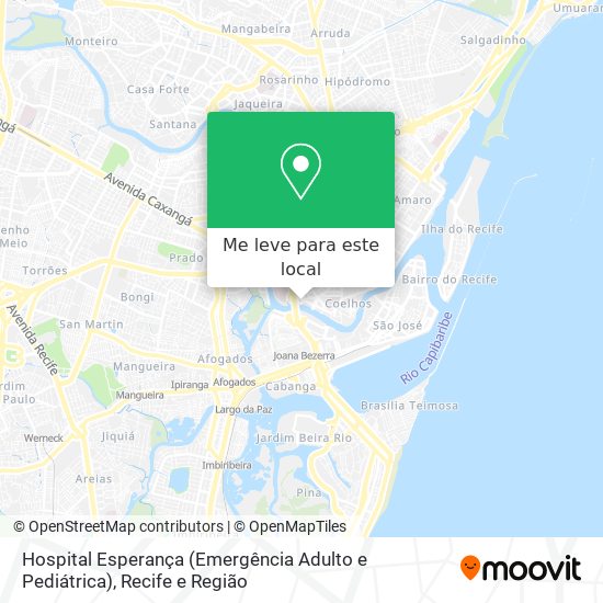 Hospital Esperança (Emergência Adulto e Pediátrica) mapa