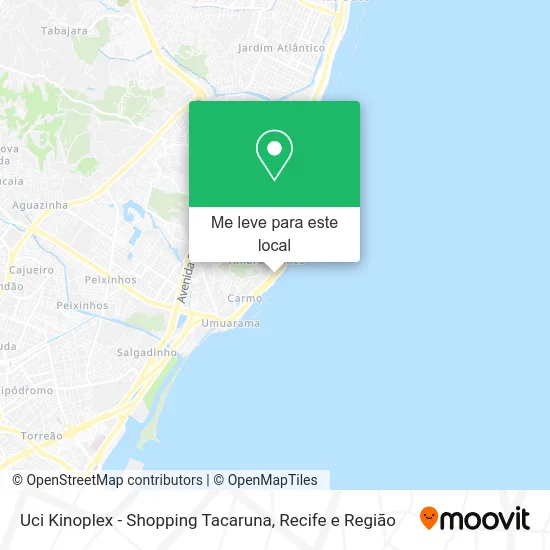 Uci Kinoplex - Shopping Tacaruna mapa