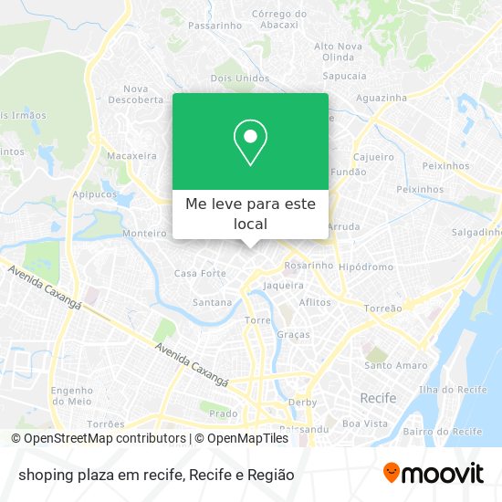 shoping plaza em recife mapa