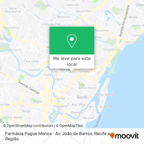 Farmácia Pague Menos - Av. João de Barros mapa