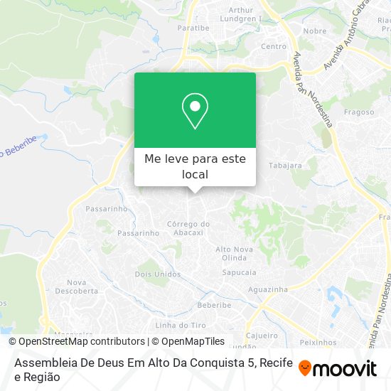 Assembleia De Deus Em Alto Da Conquista 5 mapa