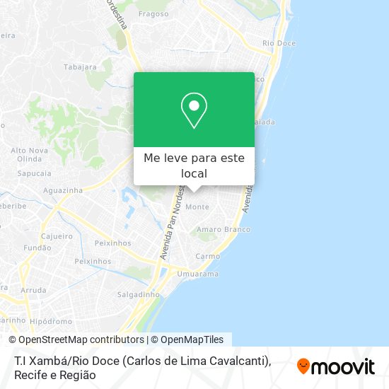 T.I Xambá / Rio Doce (Carlos de Lima Cavalcanti) mapa