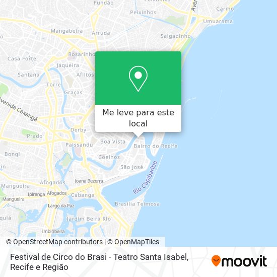 Festival de Circo do Brasi - Teatro Santa Isabel mapa