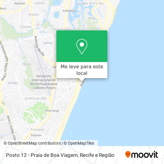 Posto 12 - Praia de Boa Viagem mapa
