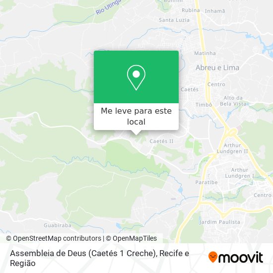Assembleia de Deus (Caetés 1 Creche) mapa