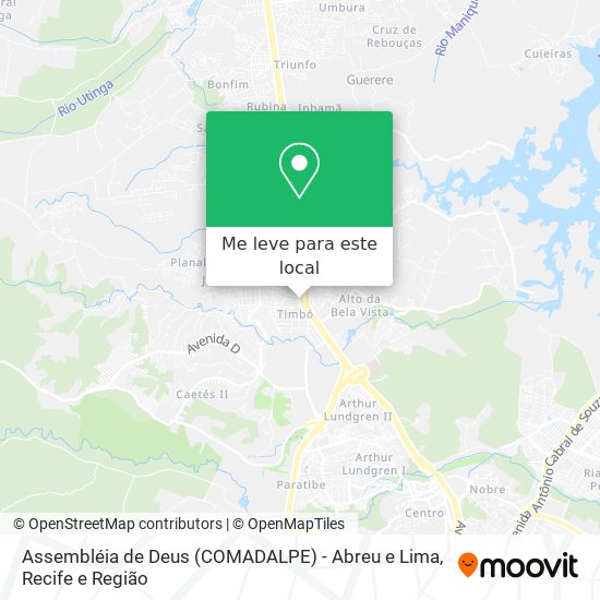 Assembléia de Deus (COMADALPE) - Abreu e Lima mapa