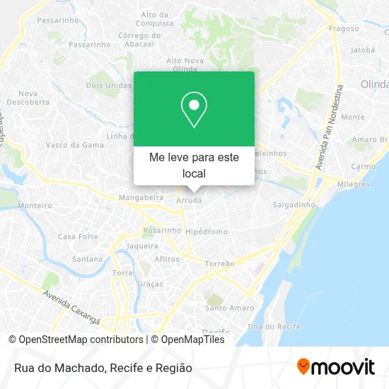 Rua do Machado mapa