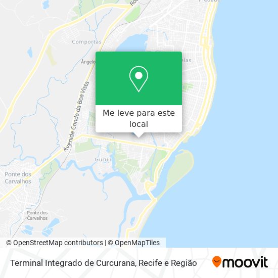Terminal Integrado de  Curcurana mapa