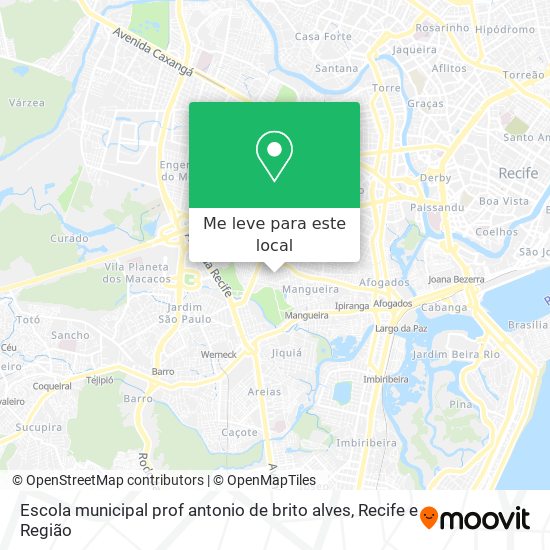 Escola municipal prof antonio de brito alves mapa