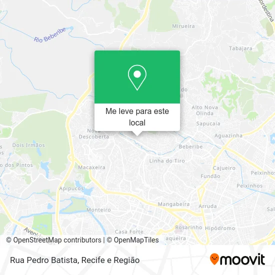 Rua Pedro Batista mapa