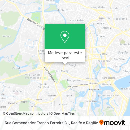 Rua Comendador Franco Ferreira 31 mapa